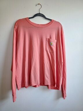 Carhartt Coral Long Sleeve Pocket Tee (NWOT)